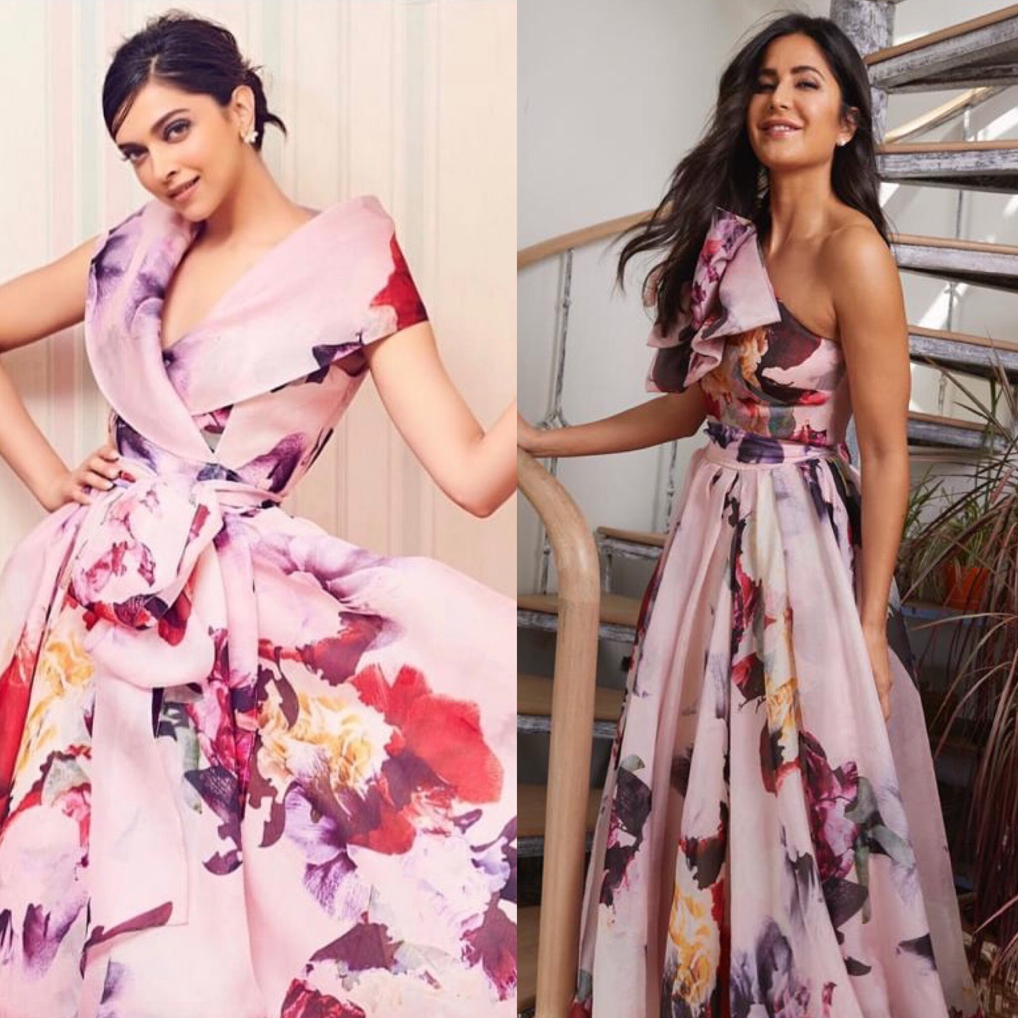 Katrina Kaif, Deepika Padukone wore the similar floral dress.