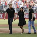 Megan Markle and Prince Harry attend a baseball game